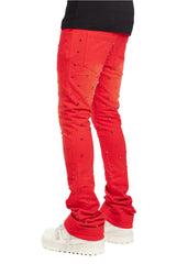 Guapi Blood Red Embellished Sweat Pants