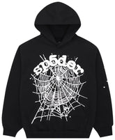 Sp5der Black OG Web Hoodie