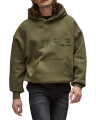Purple Brand Green Vintage Hoodie