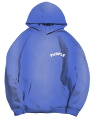 Purple Brand Concentric Vintage Blue Hoodie