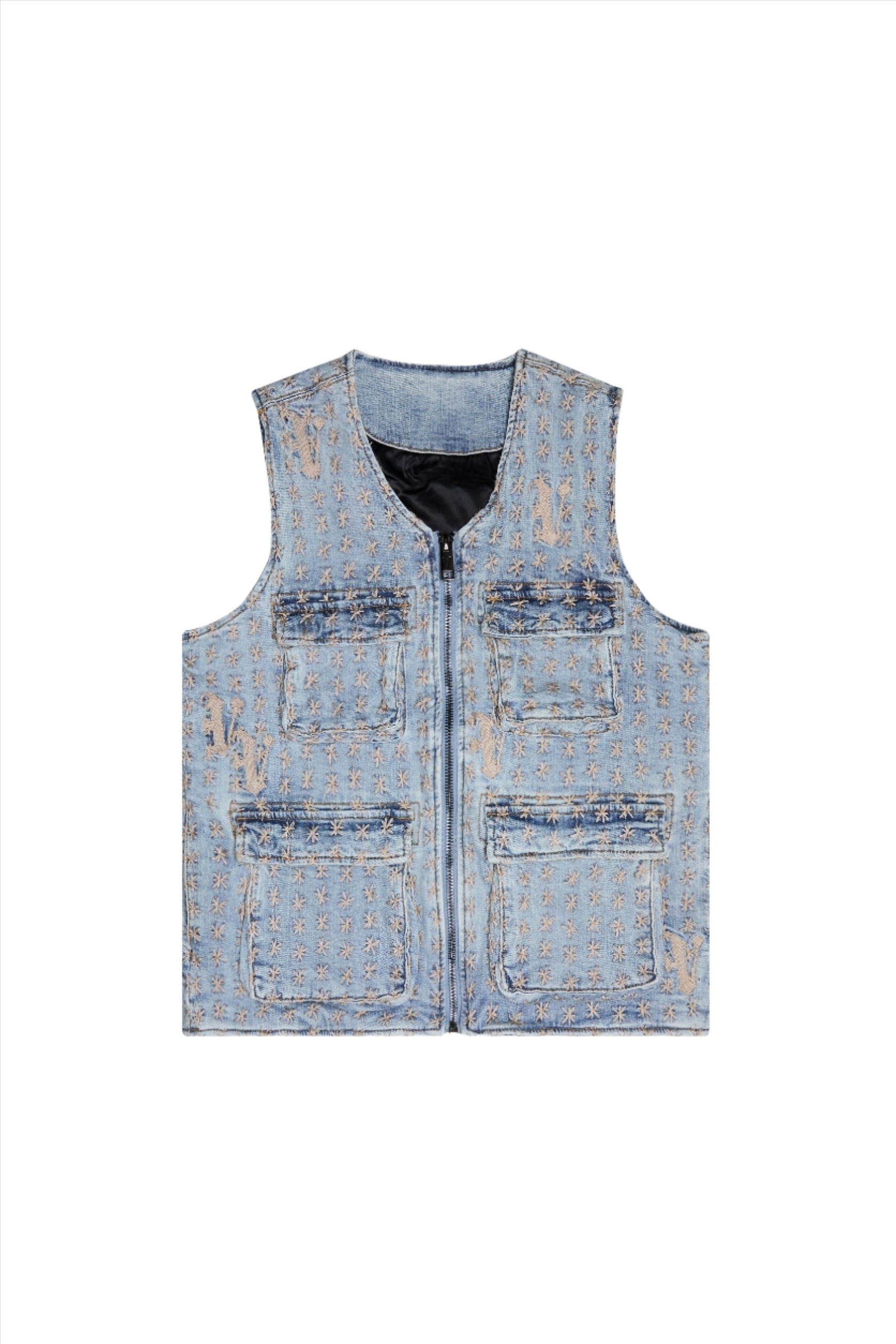 VALABASAS STARLET LT. VINTAGE BLUE / CREAM Vest