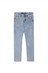 Valabasas ASTERISK LT. VINTAGE BLUE / CREAM Skinny Jean