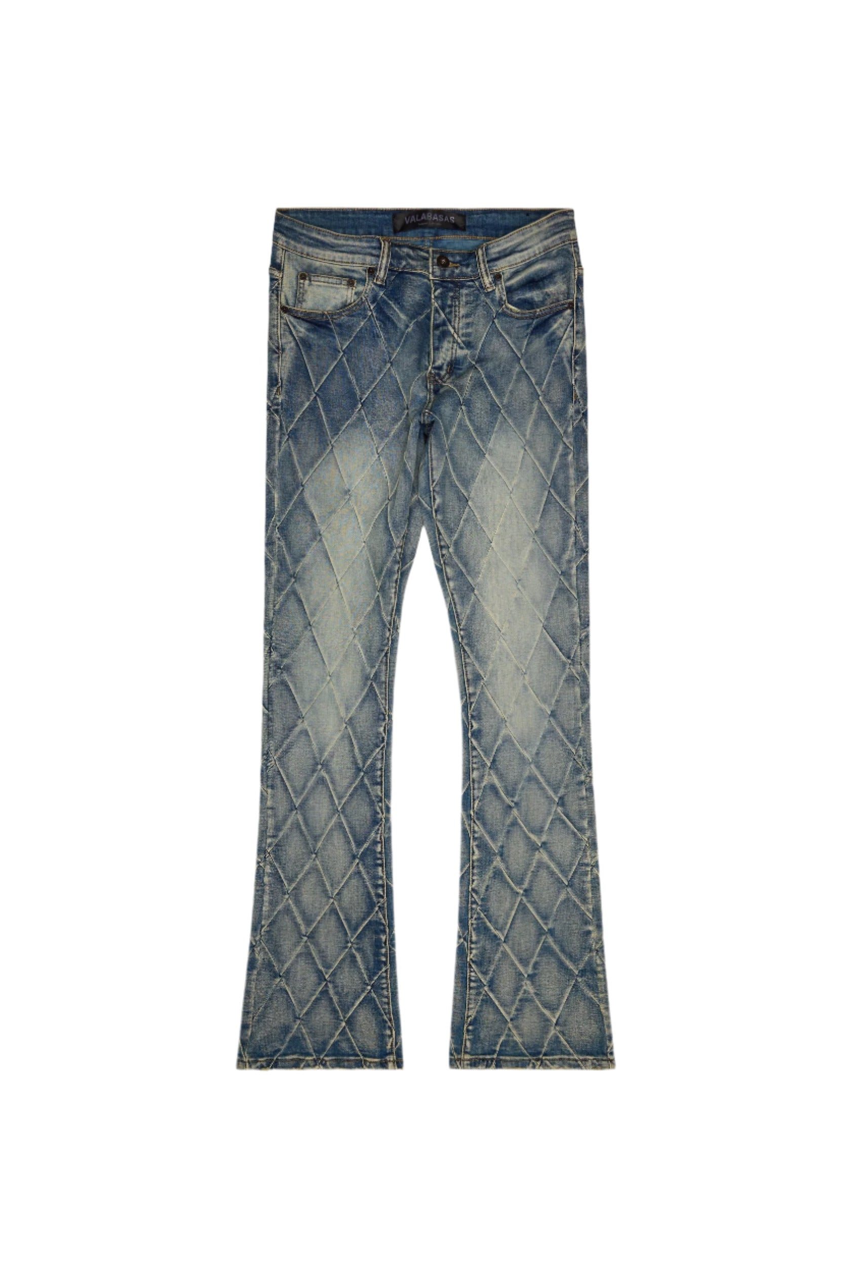 Valabasas Tire Stacked Flare Jeans