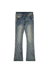 Valabasas Tire Stacked Flare Jeans