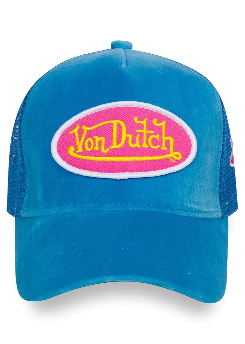 Von Dutch BLUE HOLLYWOOD VELVET TRUCKER
