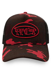 Von Dutch Red Rambo Camo Trucker