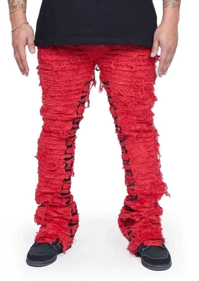 forbrug sovjetisk Investere Ironic Red Washed Stacked Jeans – Players Closet