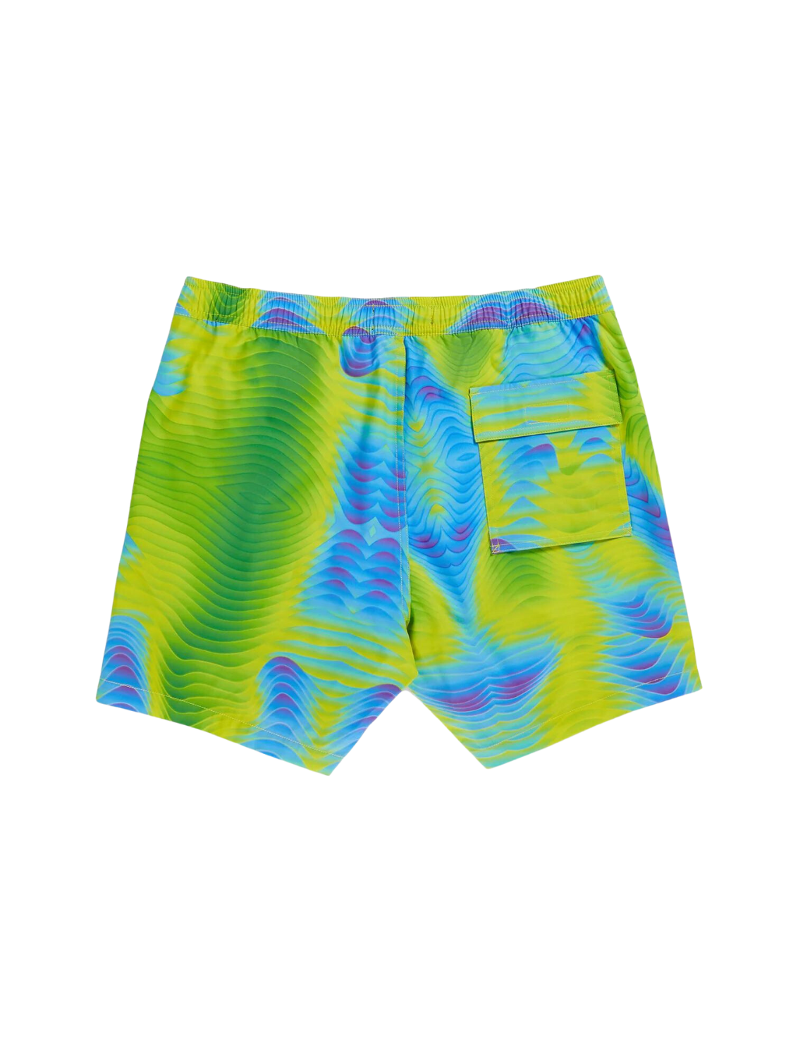 men's Montgomery swim trunk turns swimwear on its head with a dizzying all-over pattern