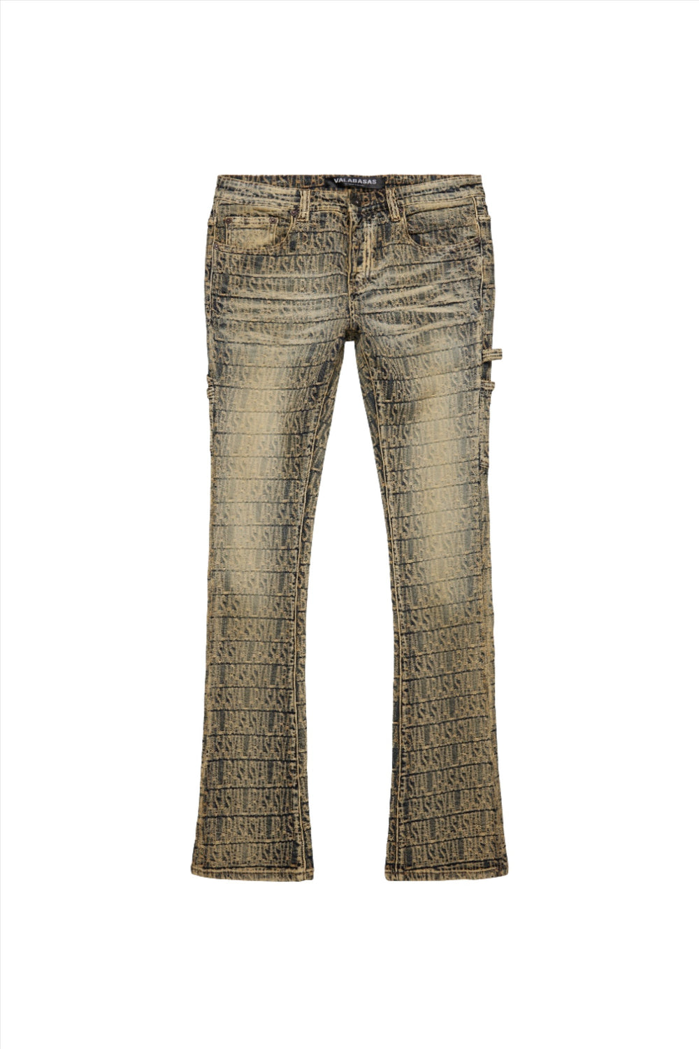 VALABASAS IMPRINT VINTAGE WASH STACKED FLARE JEAN