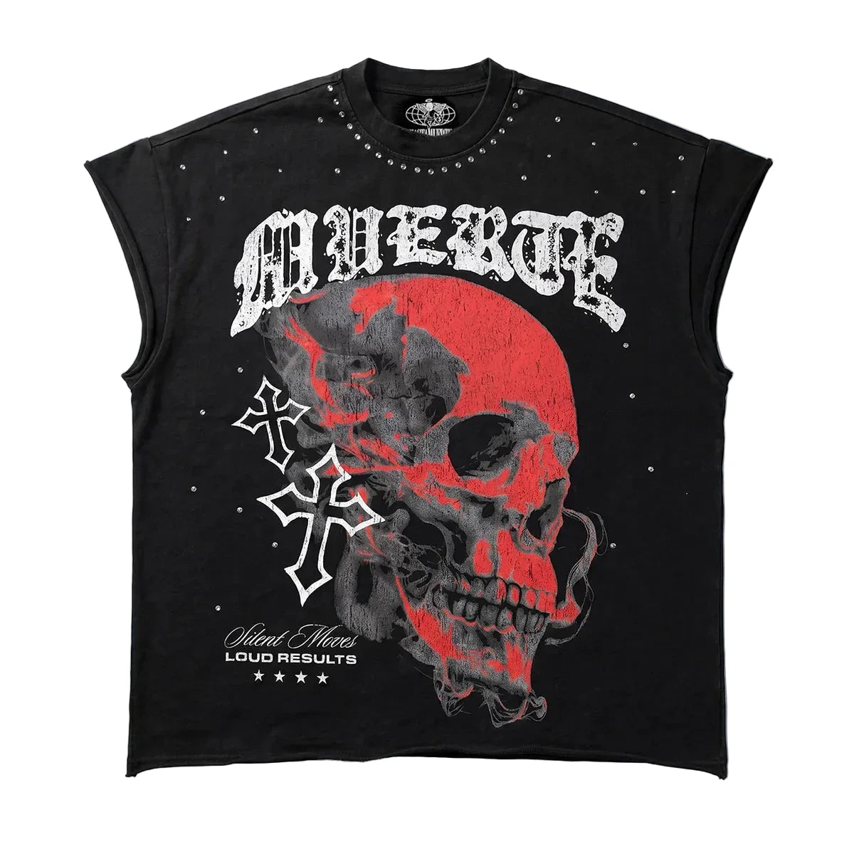 Smoke Skull Cut Off Crop