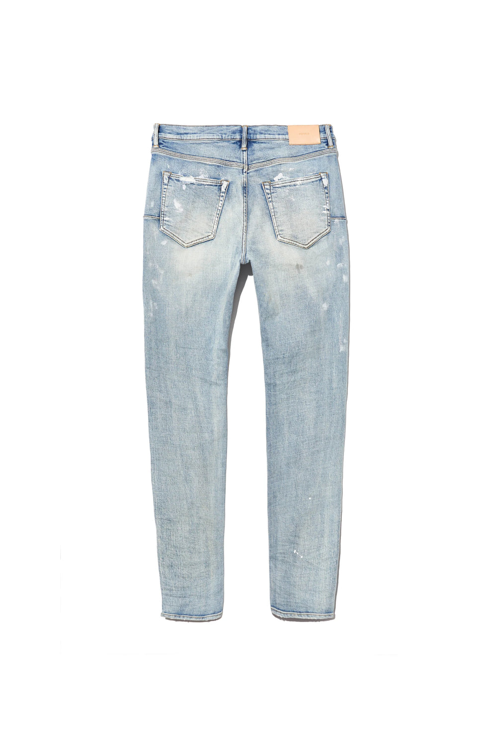 Purple Brand P001 Light Indigo Paint Blowout Jeans