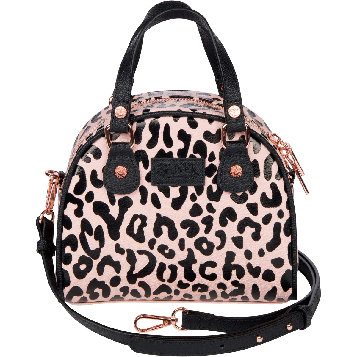Von Dutch Cheetah Pink Bowling Bag