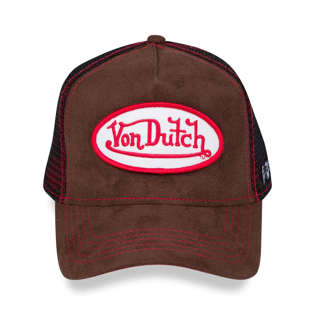 Von Dutch Brown & Red Trucker Hat