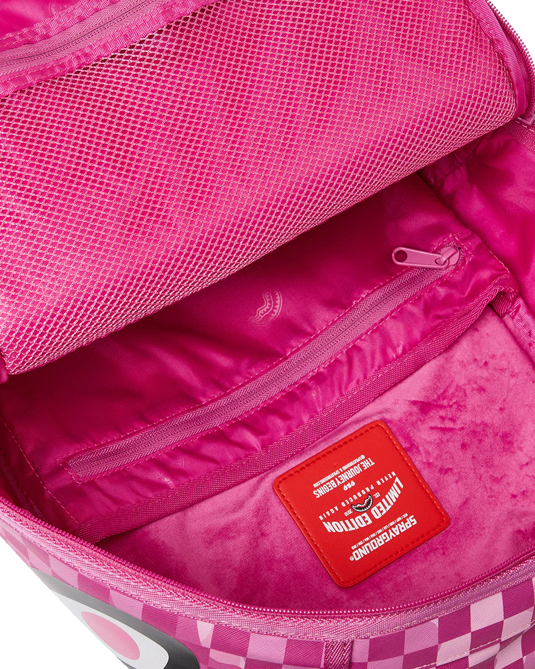 PINK CAMOCHECK BACKPACK