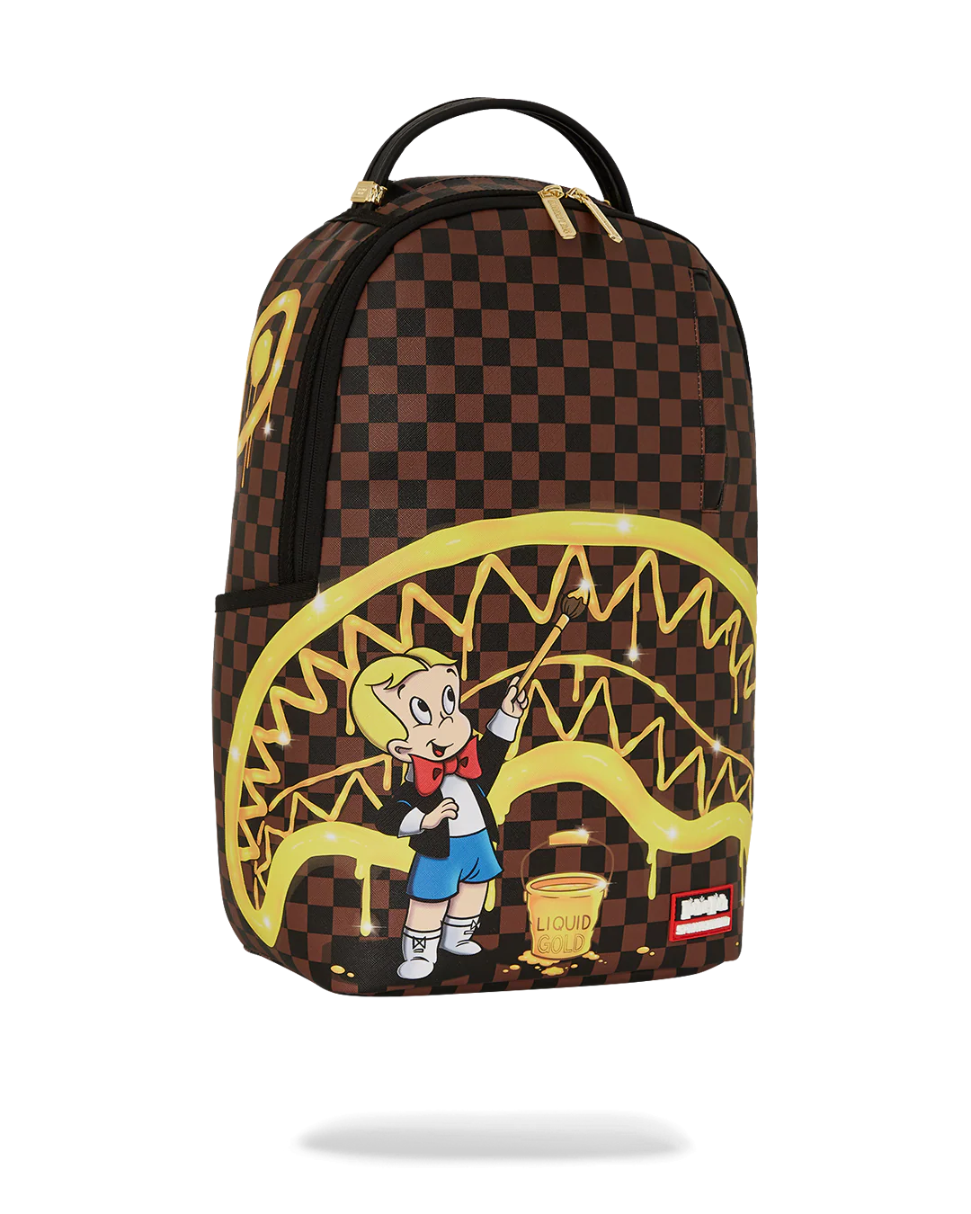 RICHIE RICH PAINT THE SHARK GOLD BACKPACK