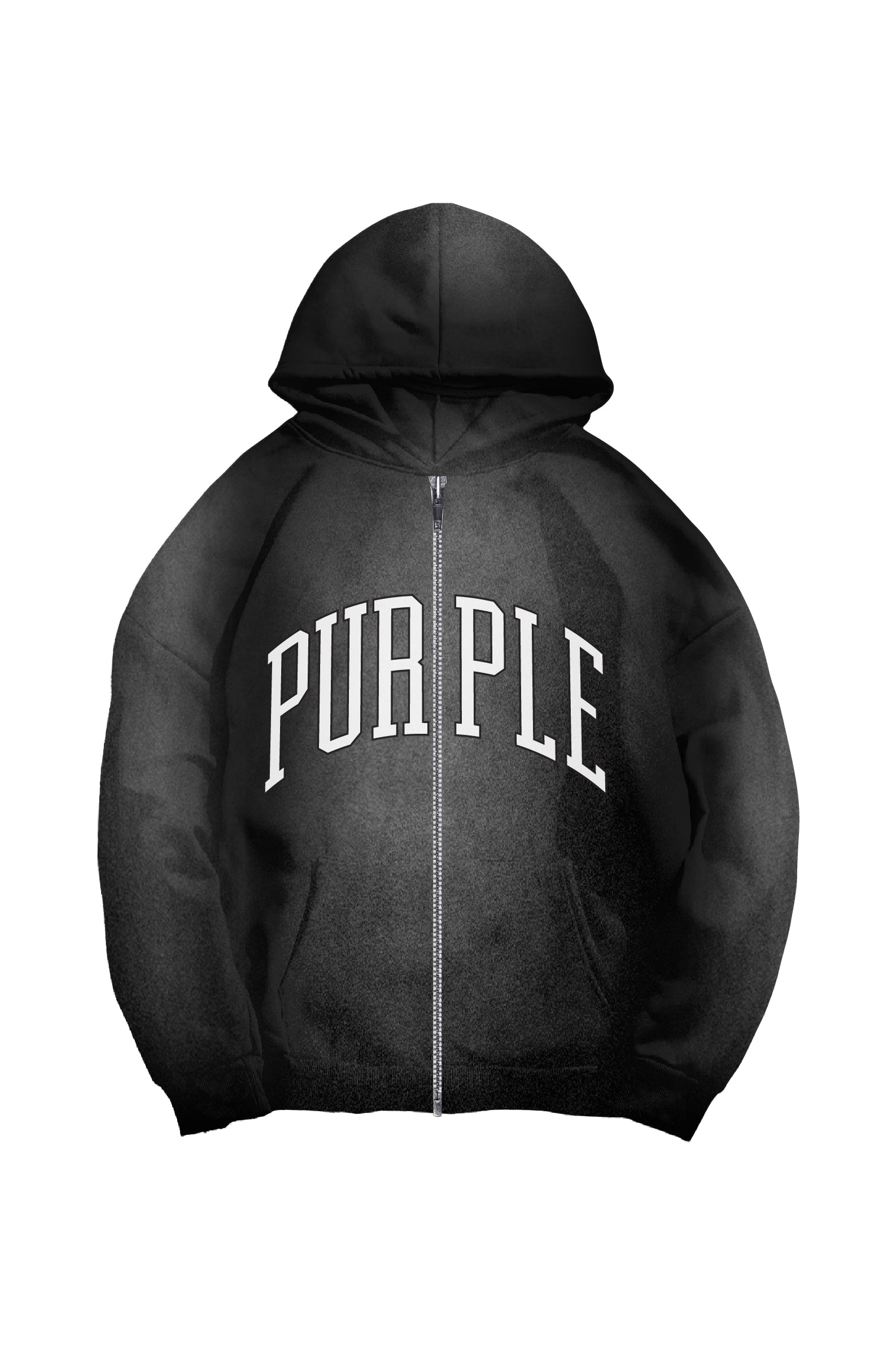 Purple Brand Collegiate Zip Up Hoodie