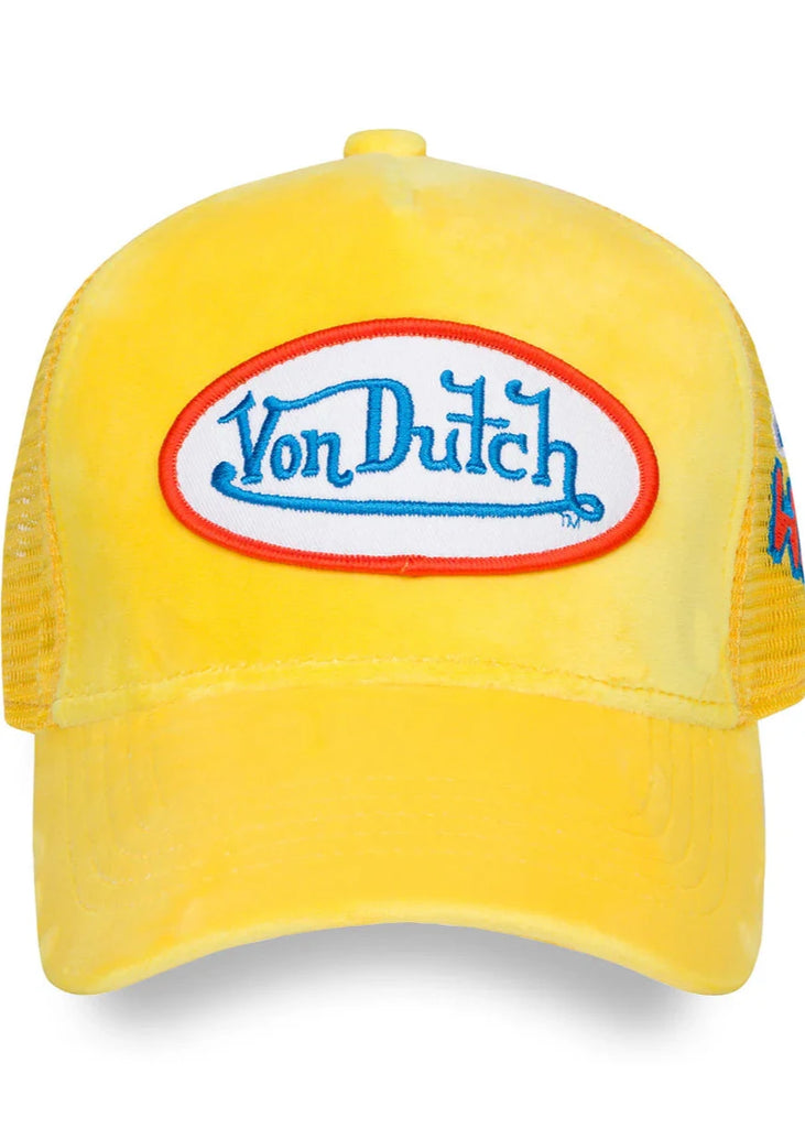 Von Dutch Orange, Blue, Yellow, Trucker hat Red & Yellow Trucker Hat | Von Dutch main image 3