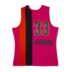 Hot Pink, Black & Orange Swingman Alonzo Mourning Miami Heat 2005-06 Jersey